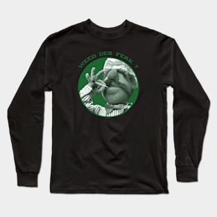 Vert Der Ferk - The Swedish Chef Retro - Weed Green Long Sleeve T-Shirt